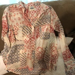Sheer dress blouse sz x-small